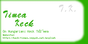 timea keck business card